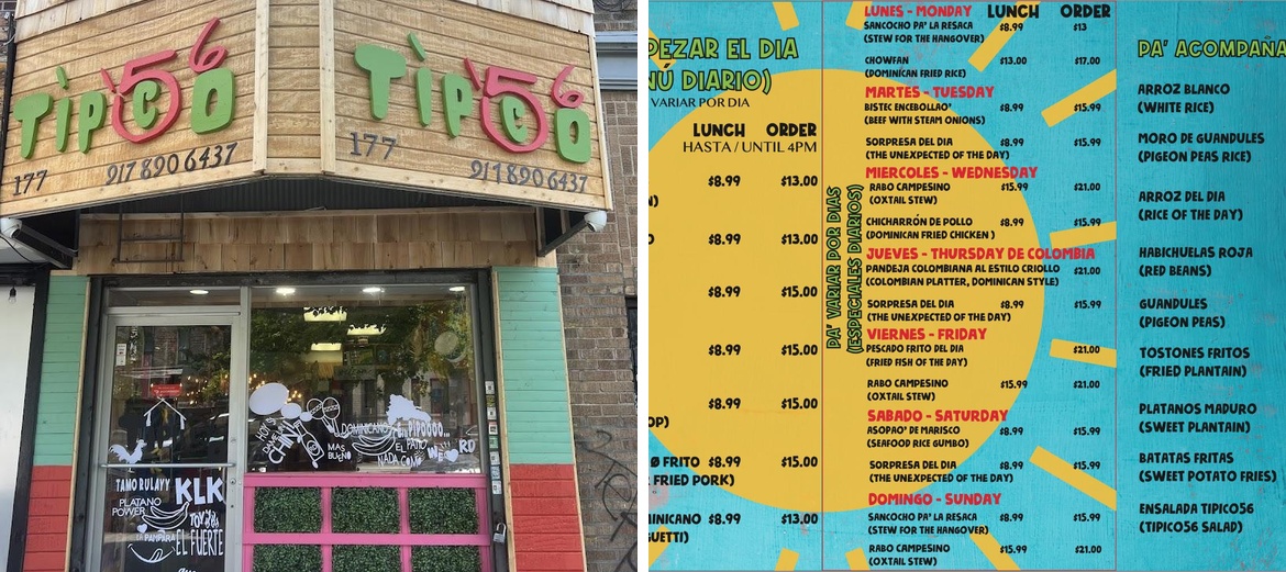 Tipico56 Menu